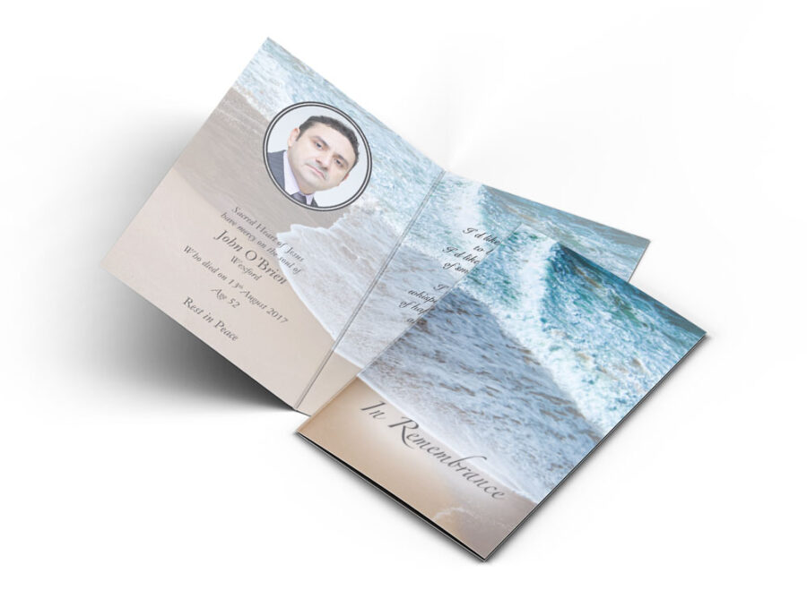 Memorial Card Seashore