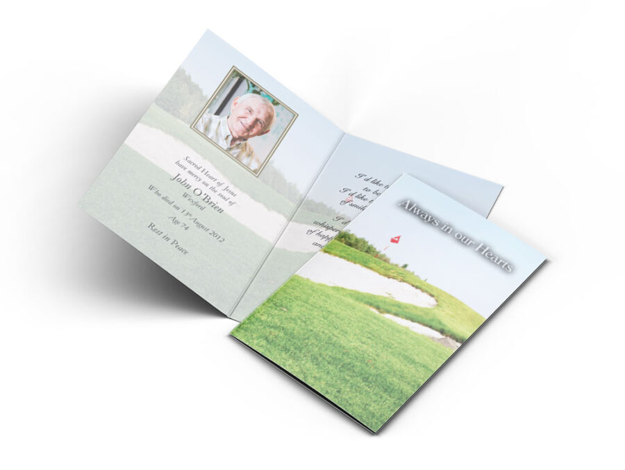 Memorial Card Golf