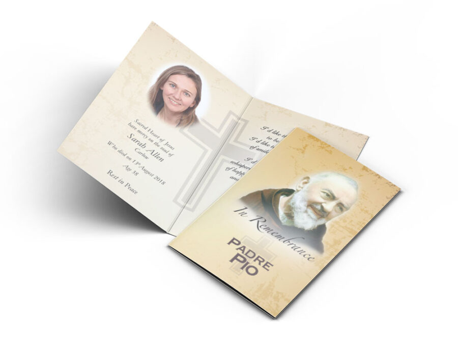 Memorial Card Memorial Card Padre Pio