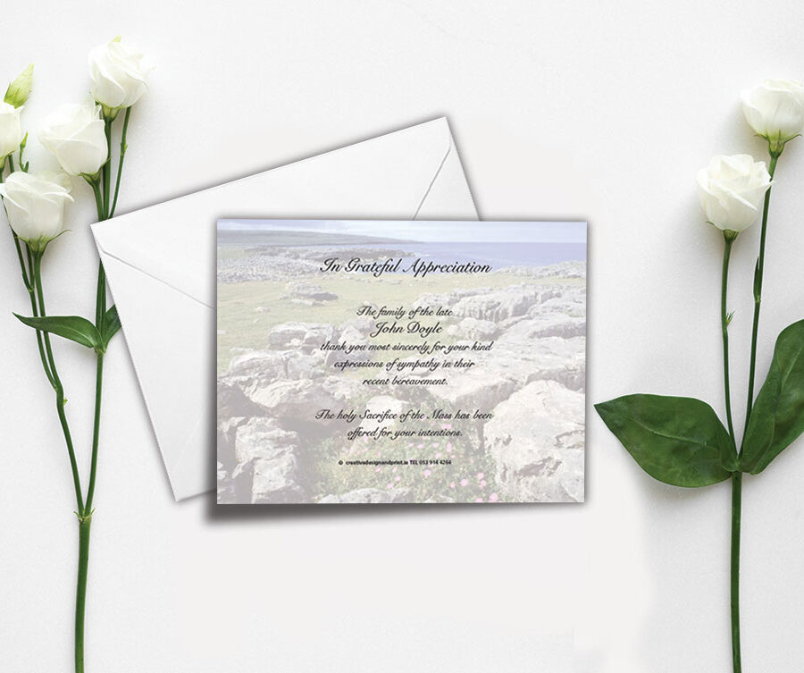 rocky field acknowledgement cards
