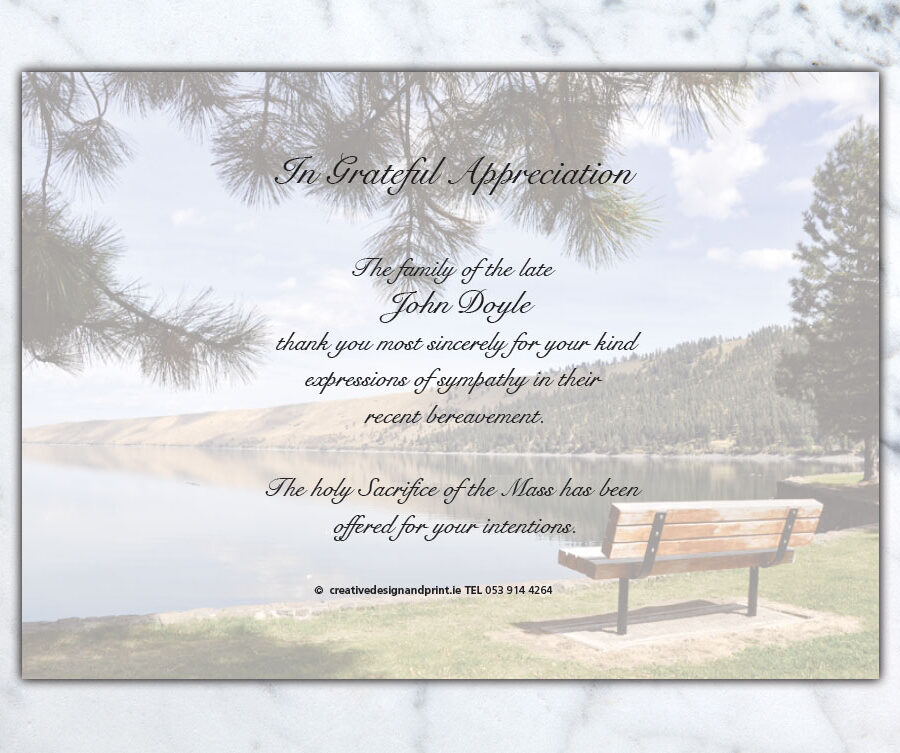 lakeside acknowledgement cards