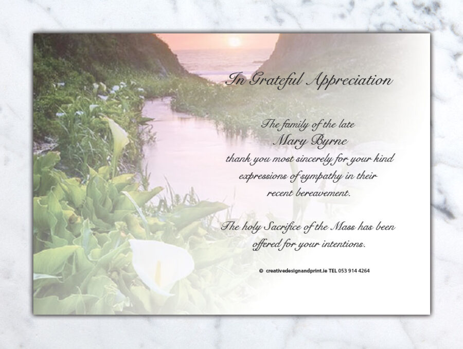 lily pond acknowledgement cards