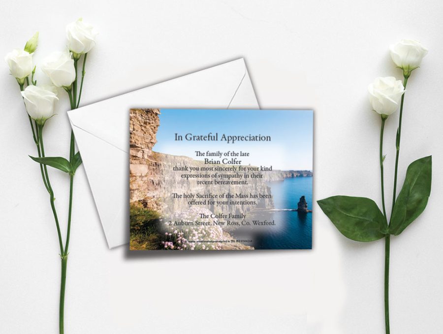 Cliffs of Moher Acknowledgment Cards