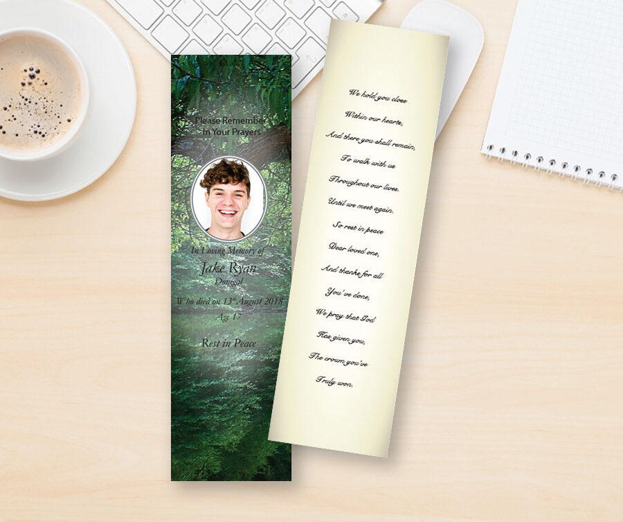 forest lake memorial bookmarks