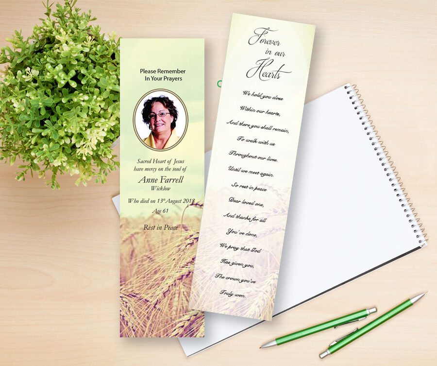 wheatfield memorial bookmarks