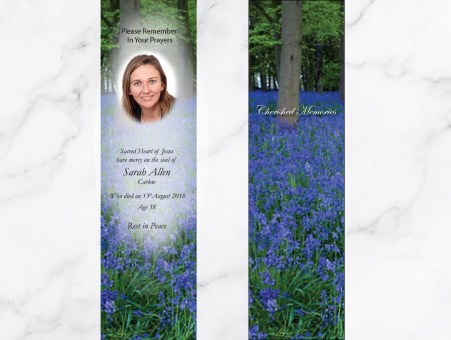 bluebells memorial bookmarks