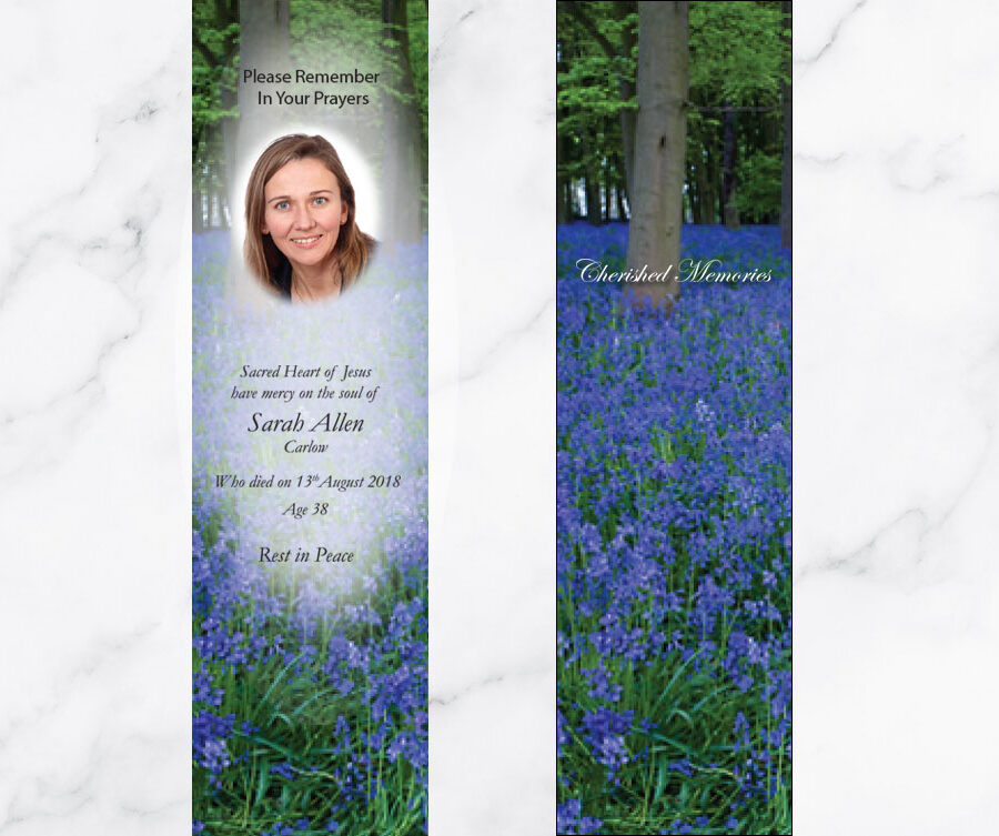 bluebells memorial bookmarks
