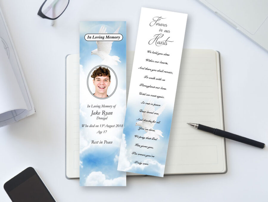 dove memorial bookmarks