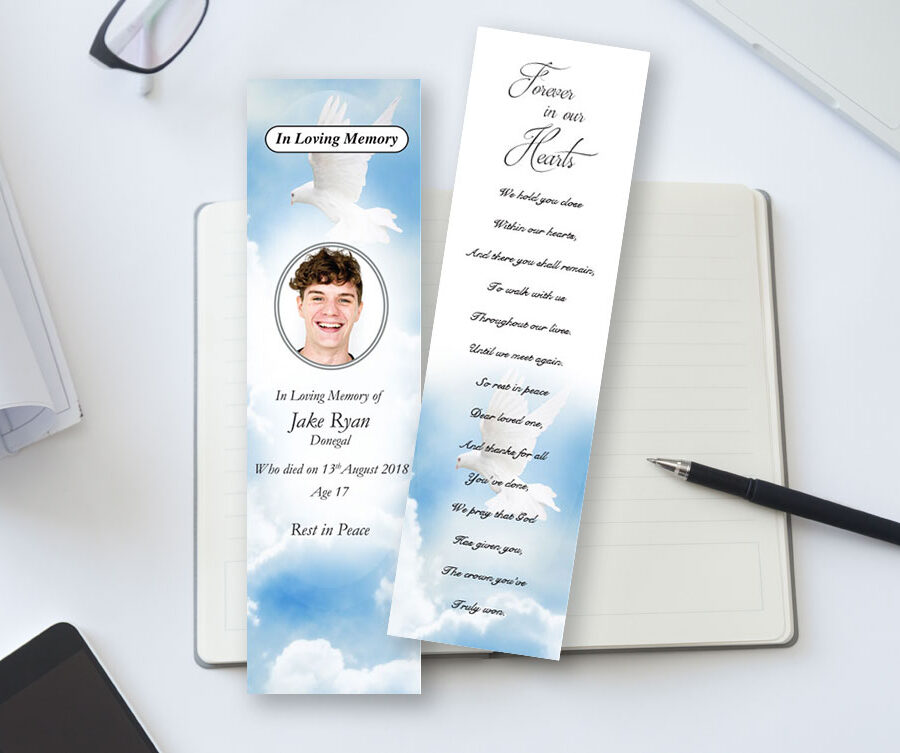 dove memorial bookmarks