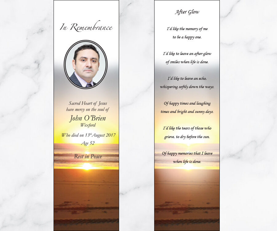 sunrise beach memorial bookmarks