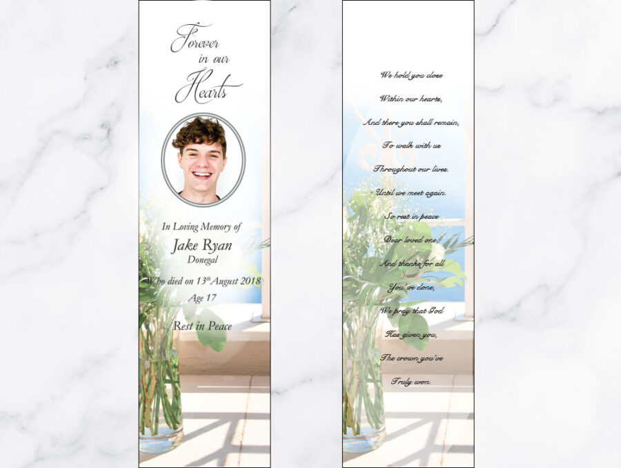 bouquet memorial bookmarks