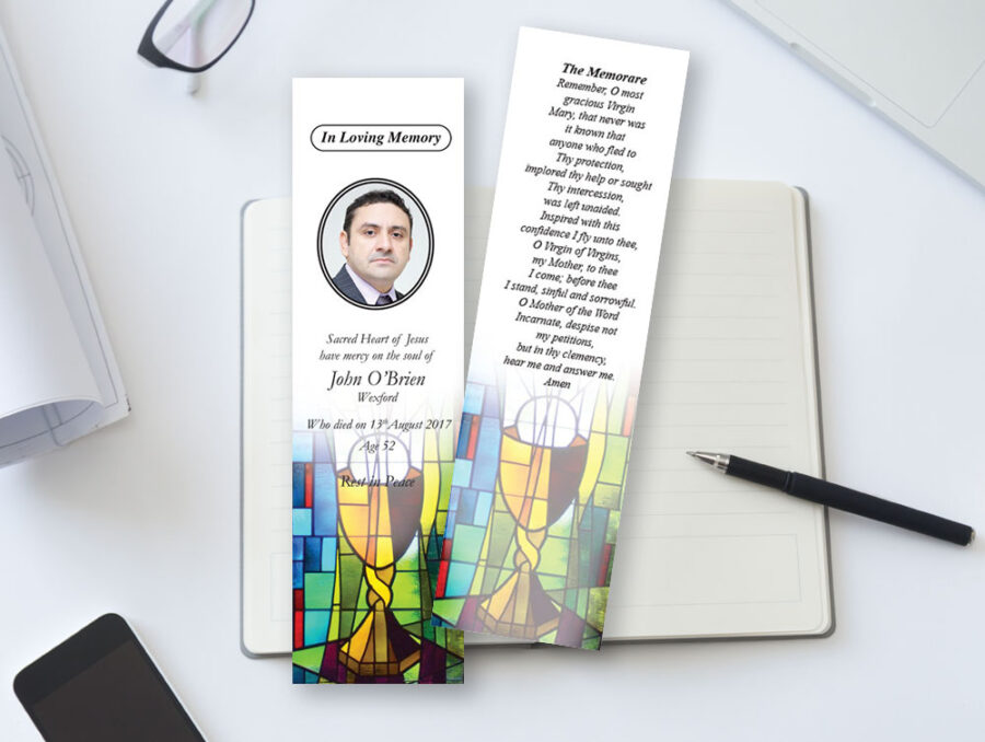 stained glass memorial bookmarks