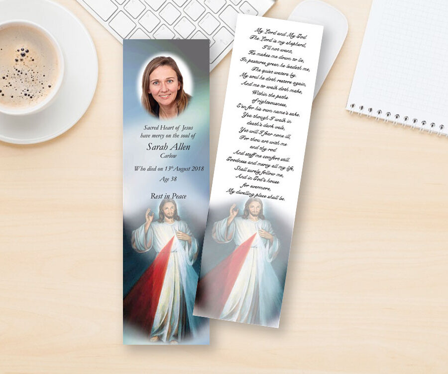 Our Lord memorial bookmarks