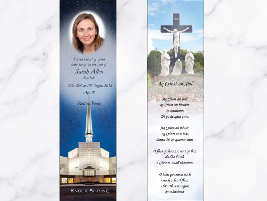 Knock Shrine memorial bookmarks