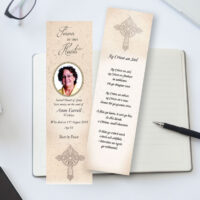 Holy Cross memorial bookmarks