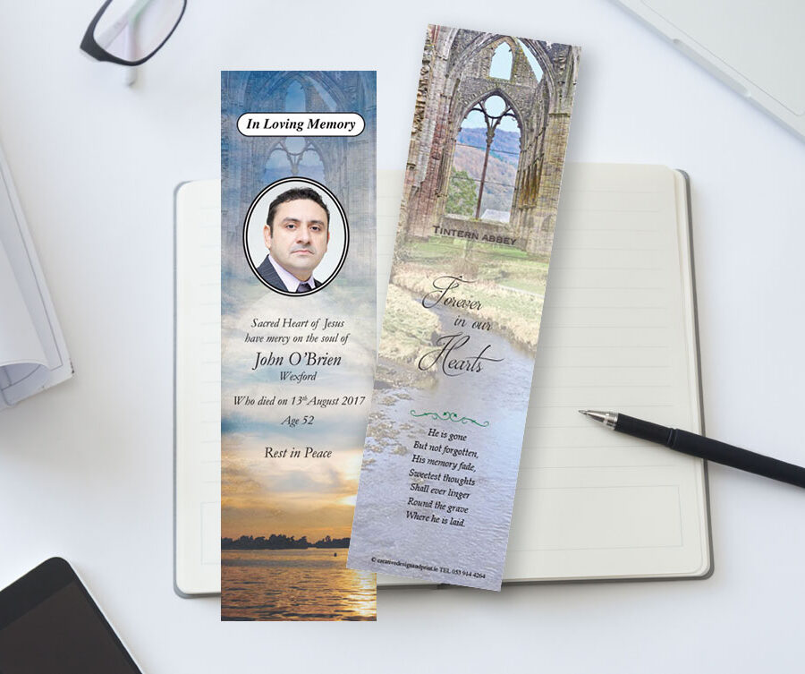 Tintern Abbey memorial bookmarks