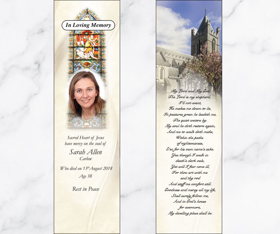 Christchurch memorial bookmarks