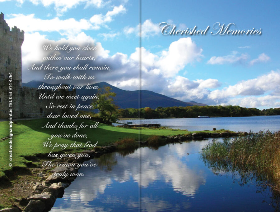 Mountain Lake Memorial Cards