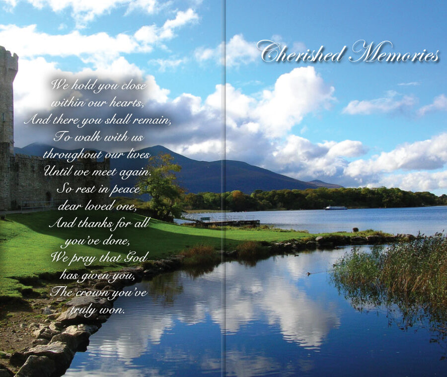 Mountain Lake Memorial Cards