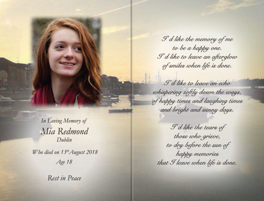 Wexford quay memorial cards
