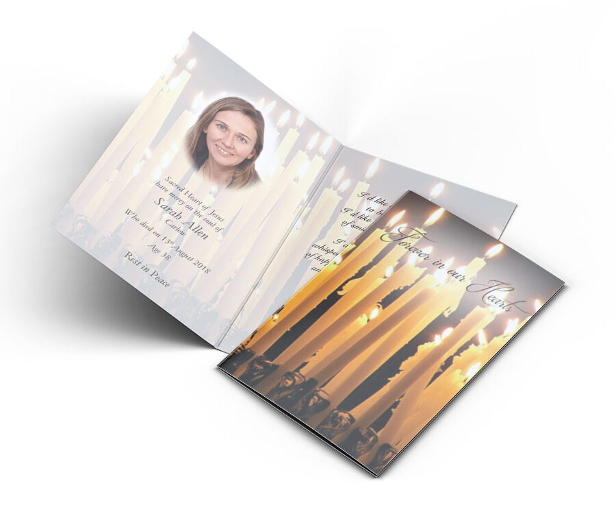 candles Memorial Cards