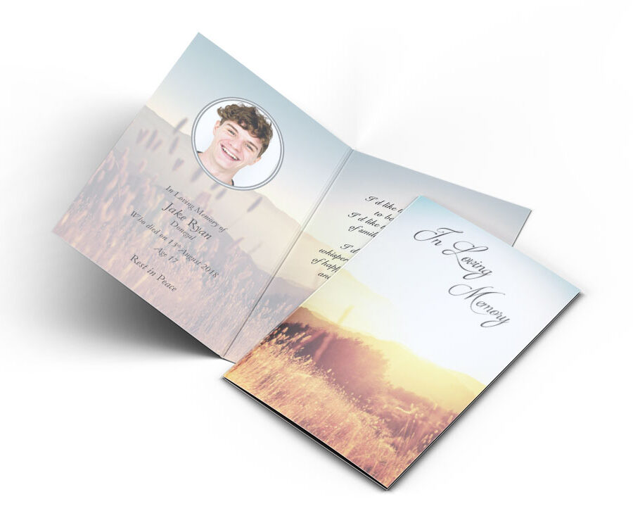 sunrise field memorial cards