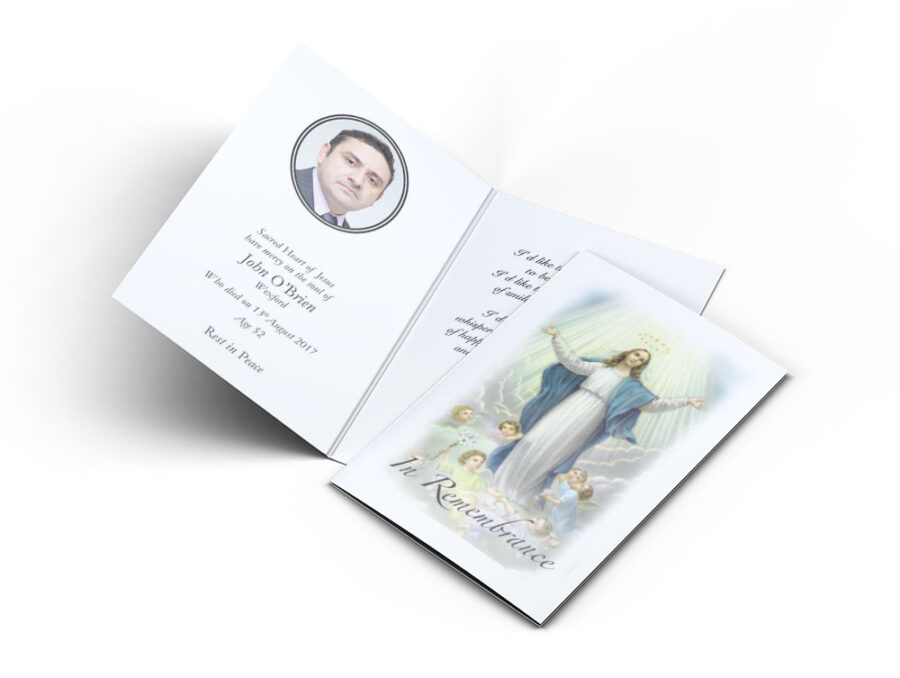 The Assumption memorial cards