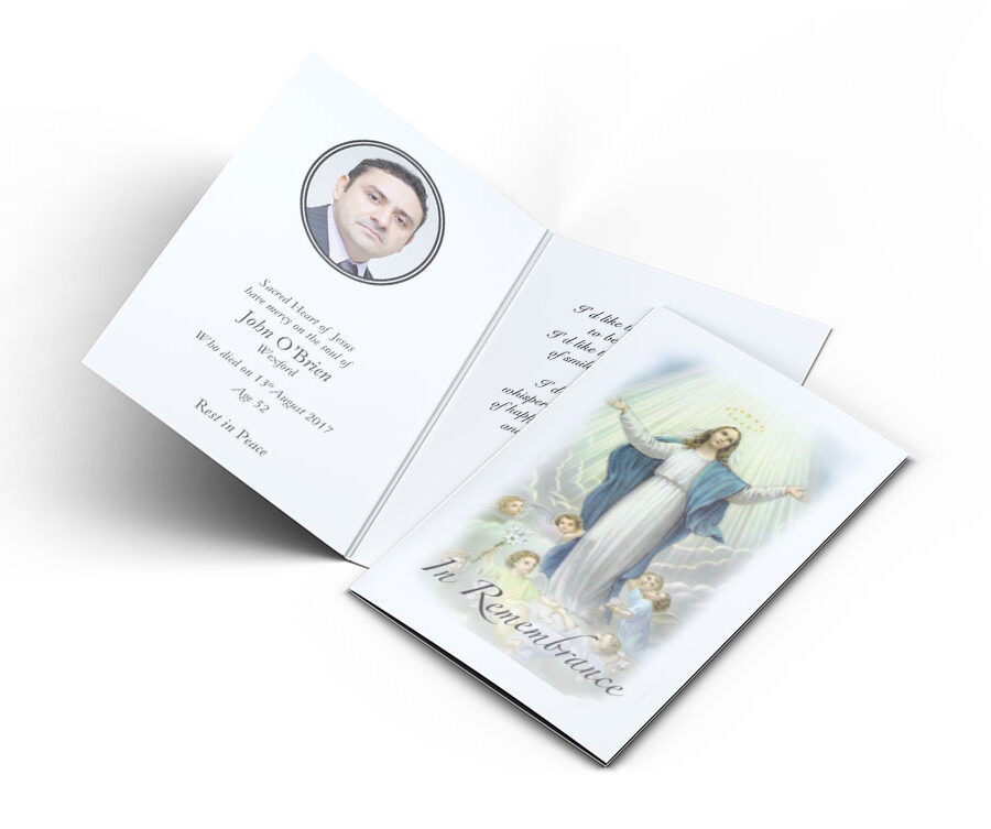 The Assumption memorial cards