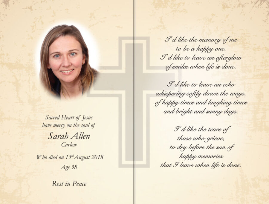 Padre Pio Memorial Cards