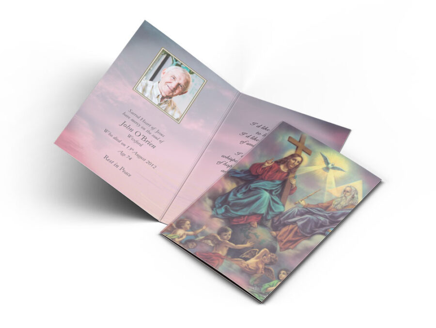 Jesus in Heaven memorial cards