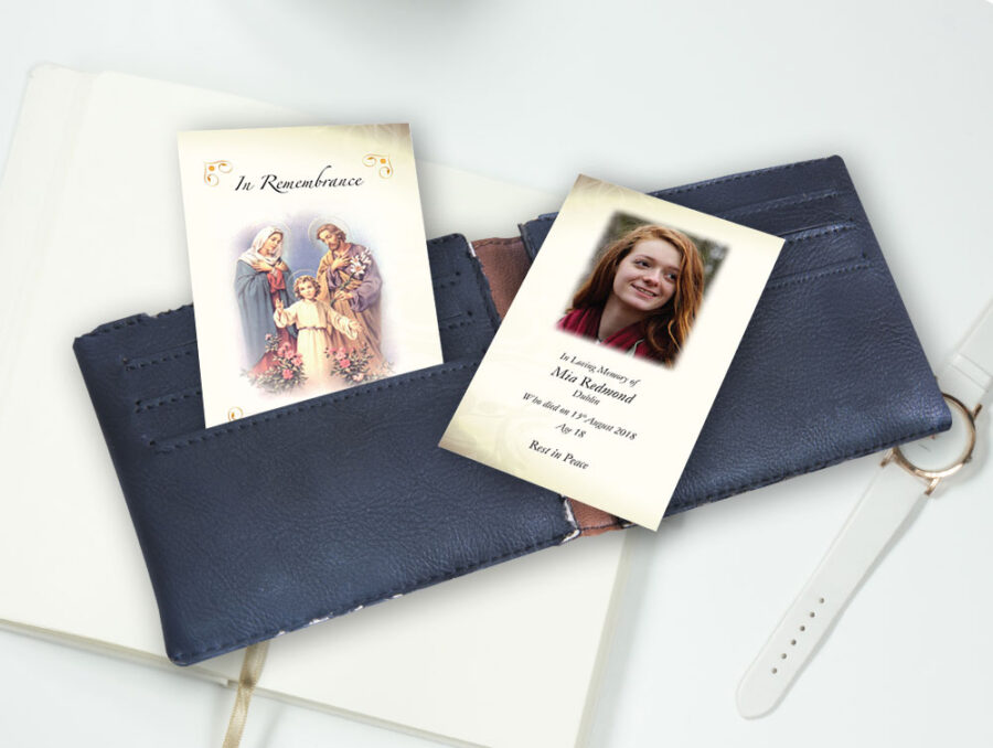 holy family wallet cards
