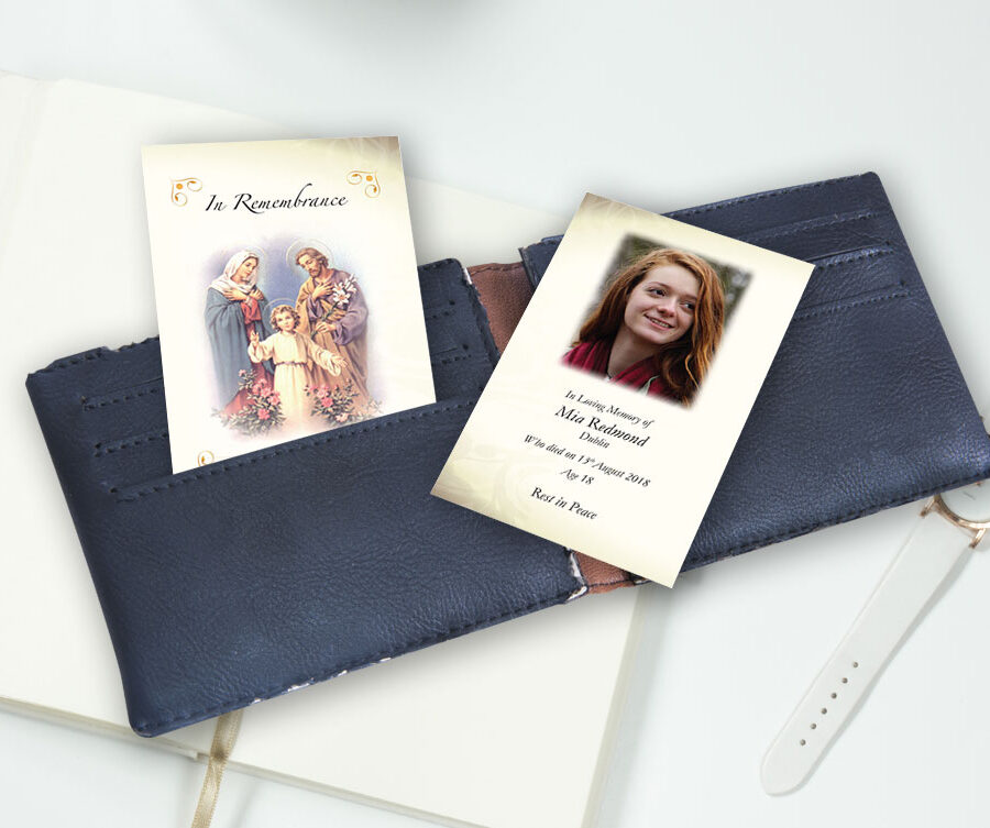 holy family wallet cards