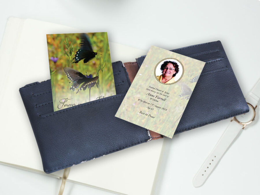 butterfly wallet cards
