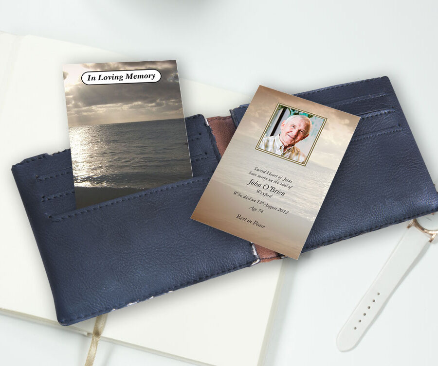 sunset beach wallet cards