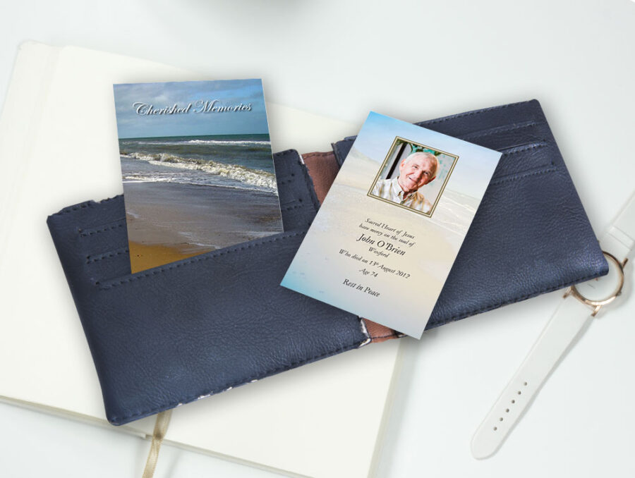 sandy beach wallet cards