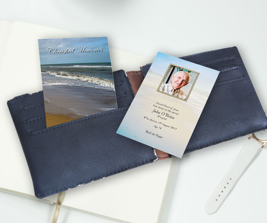 sandy beach wallet cards