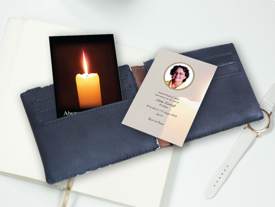 candle wallet cards