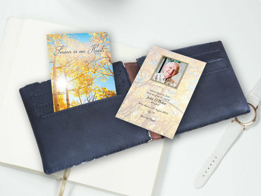 Autumn forest wallet cards