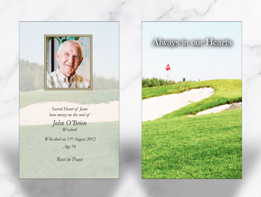 golf course wallet cards
