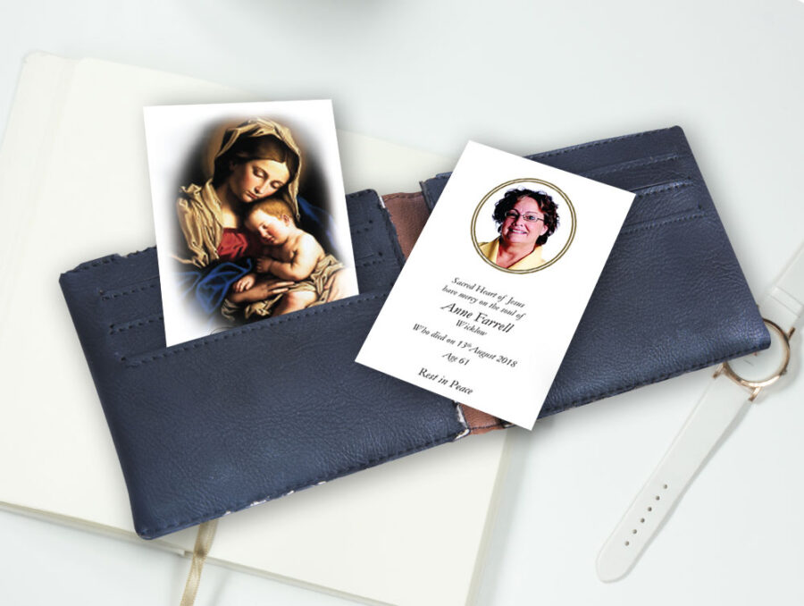 Mary & Baby Jesus wallet cards