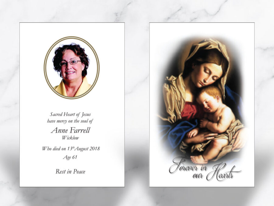 Mary & Baby Jesus wallet cards