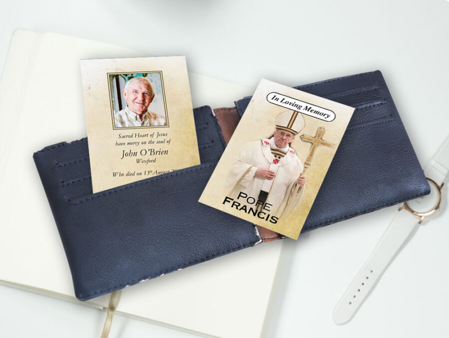 Pope Francis wallet cards