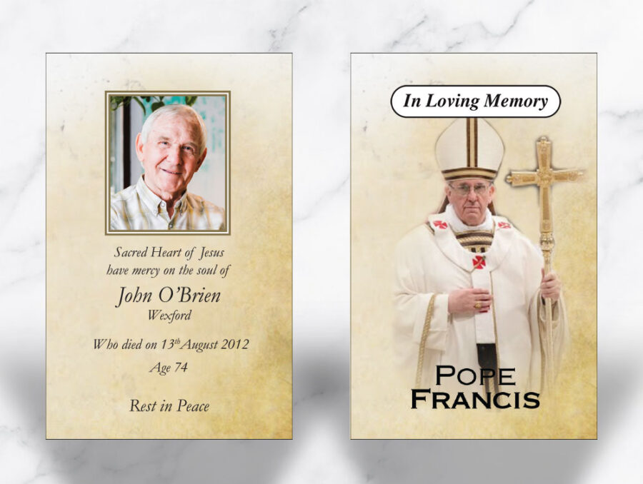Pope Francis wallet cards