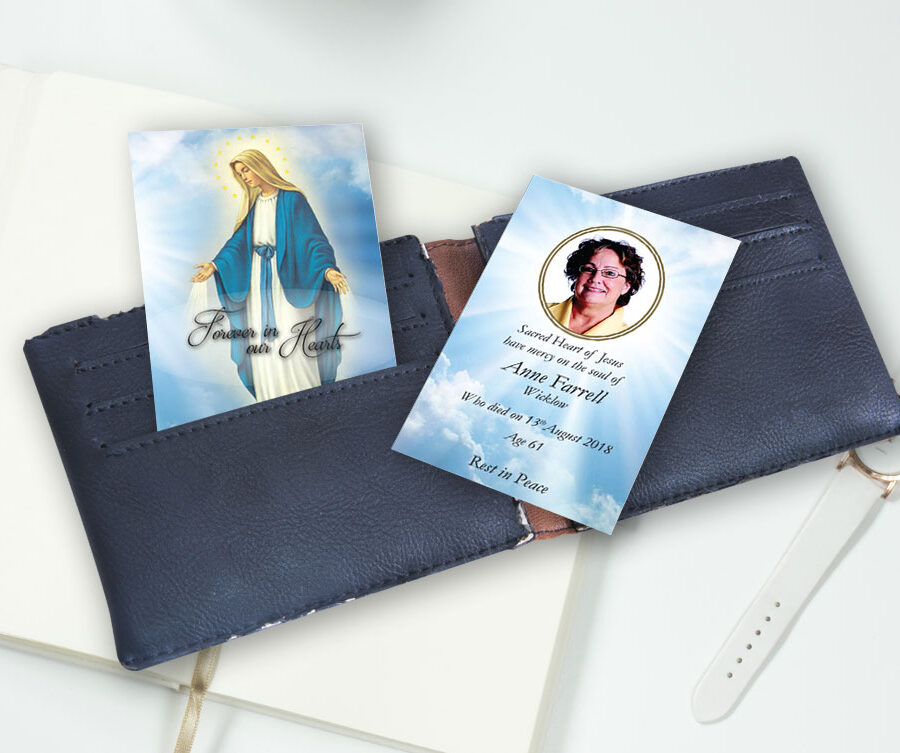 Our Lady wallet cards