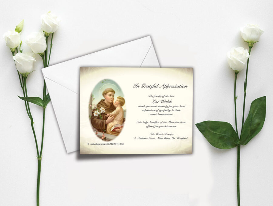 St Francis & Jesus acknowledgement cards
