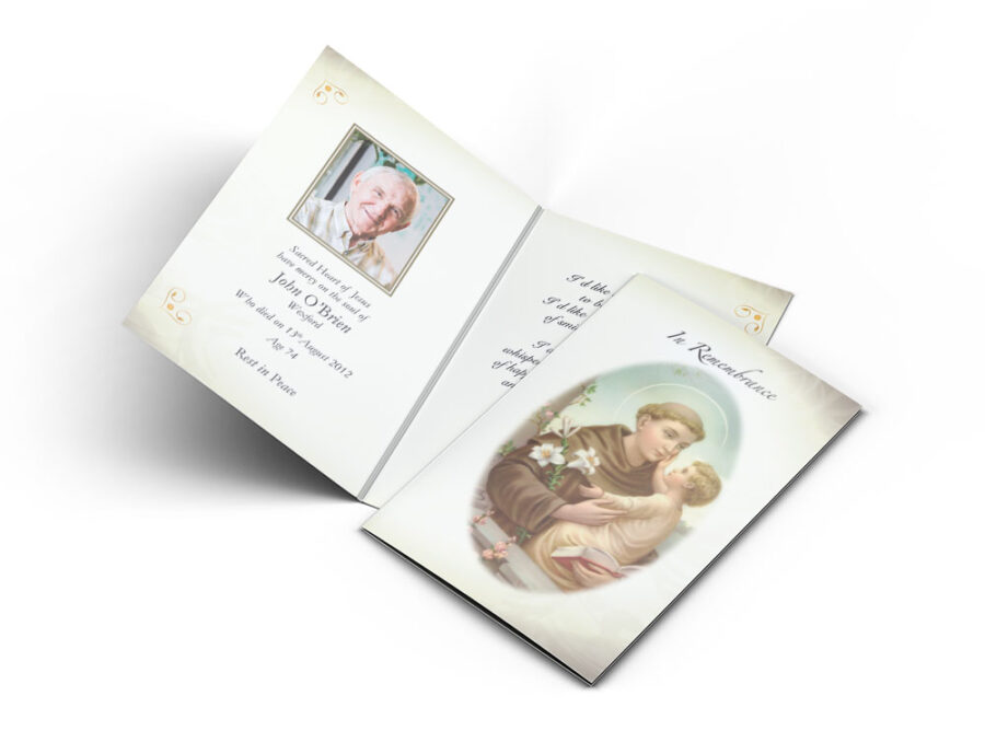 St Francis & Jesus Memorial Cards