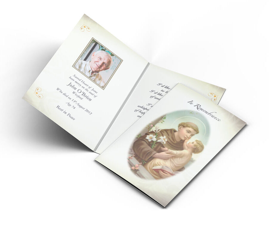 St Francis & Jesus Memorial Cards