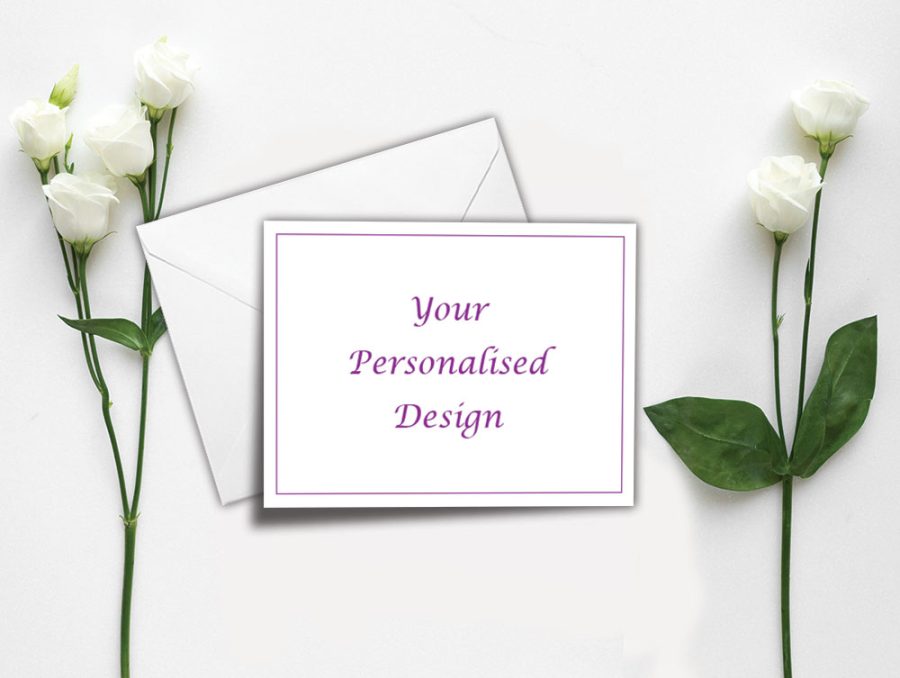 personalised acknowledgement card acknowledgement card