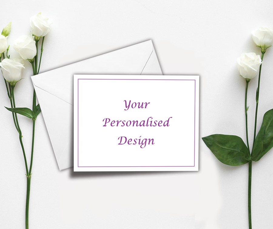 personalised acknowledgement card acknowledgement card