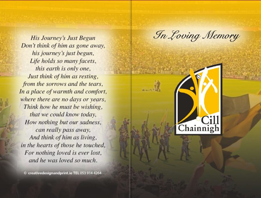 Kilkenny GAA Memorial Cards